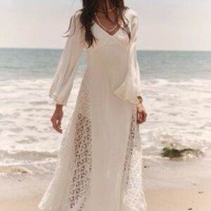 Free people free-est White Maxi Dress